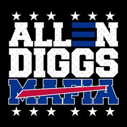 allen diggs bills mafia svg, nfl svg, football svg file, football logo,nfl fabric, nfl football