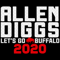 allen diggs lets go buffalo 2020 svg, nfl svg, football svg file, football logo,nfl fabric, nfl football