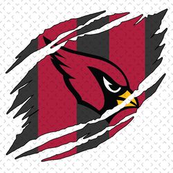 arizona cardinals torn nfl svg, nfl svg, football svg file, football logo,nfl fabric, nfl football