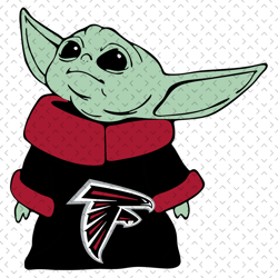 atlanta falcons nfl baby yoda svg, nfl svg, football svg file, football logo,nfl fabric, nfl football