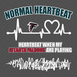 atlanta falcons heartbeat svg, nfl svg, football svg file, football logo,nfl fabric, nfl football