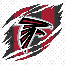 atlanta falcons torn nfl svg, nfl svg, football svg file, football logo,nfl fabric, nfl football