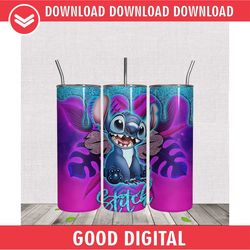 3d alien dog stitch design tumbler wrap png