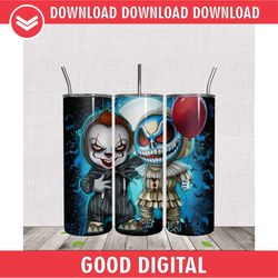 ghost bros stitch horror halloween tumbler wrap png