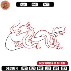 nike x dragon asian embroidery design, dragon embroidery, nike design,embroidery shirt,embroidery file, digital download
