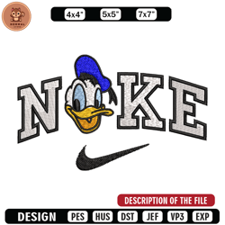 nike x duck embroidery design, disney embroidery, nike design, embroidery shirt, embroidery file, digital download