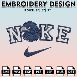 monmouth hawks, machine embroidery files, nike monmouth hawks embroidery designs, ncaa embroidery files
