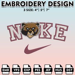 montana grizzlies, machine embroidery files, nike montana grizzlies embroidery designs, ncaa