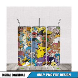 pokemon tumbler sublimation 20oz png file