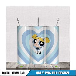 skinny tumbler 20oz the powerpuffs girls png