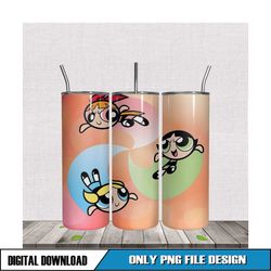 buttercup powerpuff girls tumbler 20oz skinny png