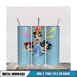 power puff girls cartoon tumbler sublimation png