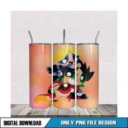 powerpuff girls 20oz skinny tumbler png design idea