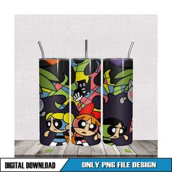 powerpuff girls 20oz tumbler coffee cup png