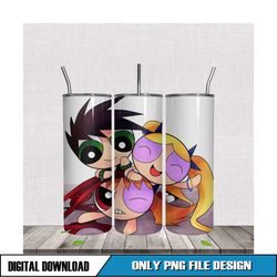 powerpuff girls characters tumbler 20oz design png