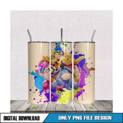 winnie the pooh 20oz skinny tumbler sublimation png