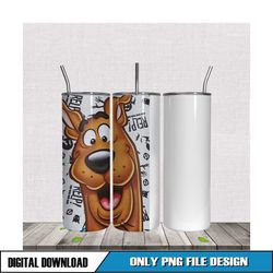 funny scooby doo tumbler design sublimation png