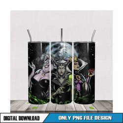 maleficent ursula regina 20oz tumbler png