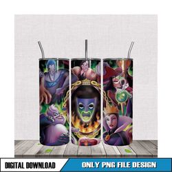 fairy tales vilian characters tumbler sublimation png
