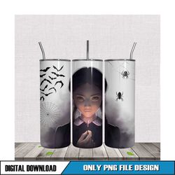 horror wednesday 20oz tumbler design idea png