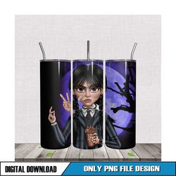 thing wednesday chibi design 20oz tumbler png