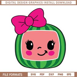 co co melon clipart, co co melon svg, co co melon, png, eps