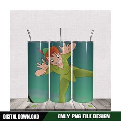 peter joking 20oz skinny tumbler png design