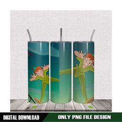 2 peter pan joking happy 20oz tumbler design idea png