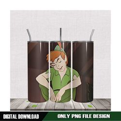 sleeping peter pan 20oz skinny tumbler sublimation design png