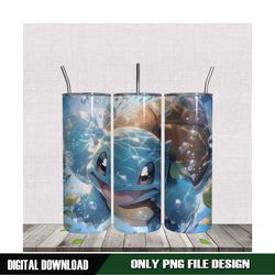 squirtle pokemon skinny tumbler sublimation png