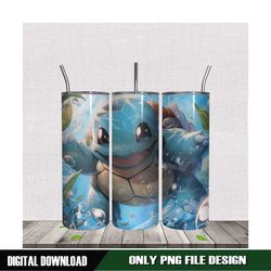 squirtle pokemon skinny tumbler design png