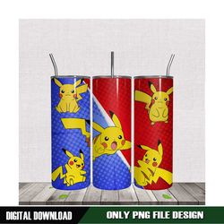 pikachu tumbler pokemon skinny design png