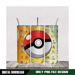 pokeball 20oz tumbler wrap png