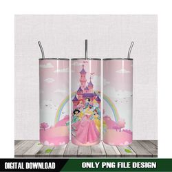 20oz little princesses tumbler design png