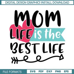 mom life is the best life svg