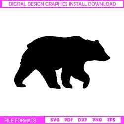 bear mama day silhouette vector svg