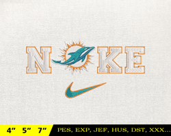 nfl miami dolphins, nike nfl embroidery design, nfl team embroidery design, nike embroidery design, instant download 5