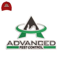 advanced pest control embroidery logo for cap,logo embroidery, embroidery design, logo nike embroidery