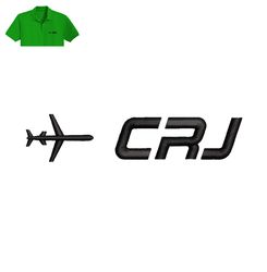 airplane crj embroidery logo for polo shirt,logo embroidery, embroidery design, logo nike embroidery