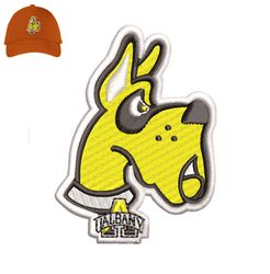 albany donkey 3d puff embroidery logo for cap,logo embroidery, embroidery design, logo nike embroidery