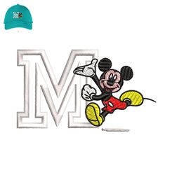 alfabeto mickey embroidery logo for cap,logo embroidery, embroidery design, logo nike embroidery