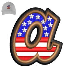 american sign 3d puff embroidery logo for cap,logo embroidery, embroidery design, logo nike embroidery