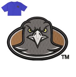 angry bird eagle embroidery logo for jersey ,logo embroidery, embroidery design, logo nike embroidery