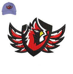 angry bird embroidery logo for cap,logo embroidery, embroidery design, logo nike embroidery