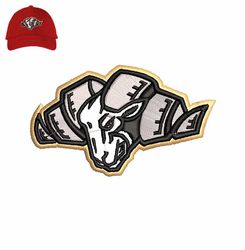 animal head 3d puff embroidery logo for cap,logo embroidery, embroidery design, logo nike embroidery