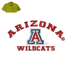 arizona wildcats embroidery logo for polo shirt ,logo embroidery, embroidery design, logo nike embroidery 1