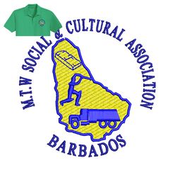 association barbados embroidery logo for polo shirt,logo embroidery, embroidery design, logo nike embroidery