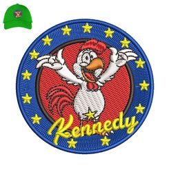 kennedy embroidery logo for cap,logo embroidery, embroidery design, logo nike embroidery