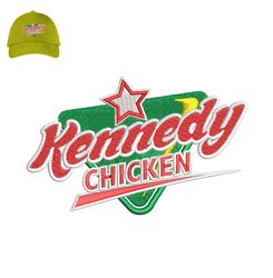 kennedy fried chicken embroidery logo for cap,logo embroidery, embroidery design, logo nike embroidery