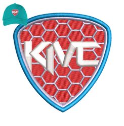 kmc patch embroidery logo for cap,logo embroidery, embroidery design, logo nike embroidery